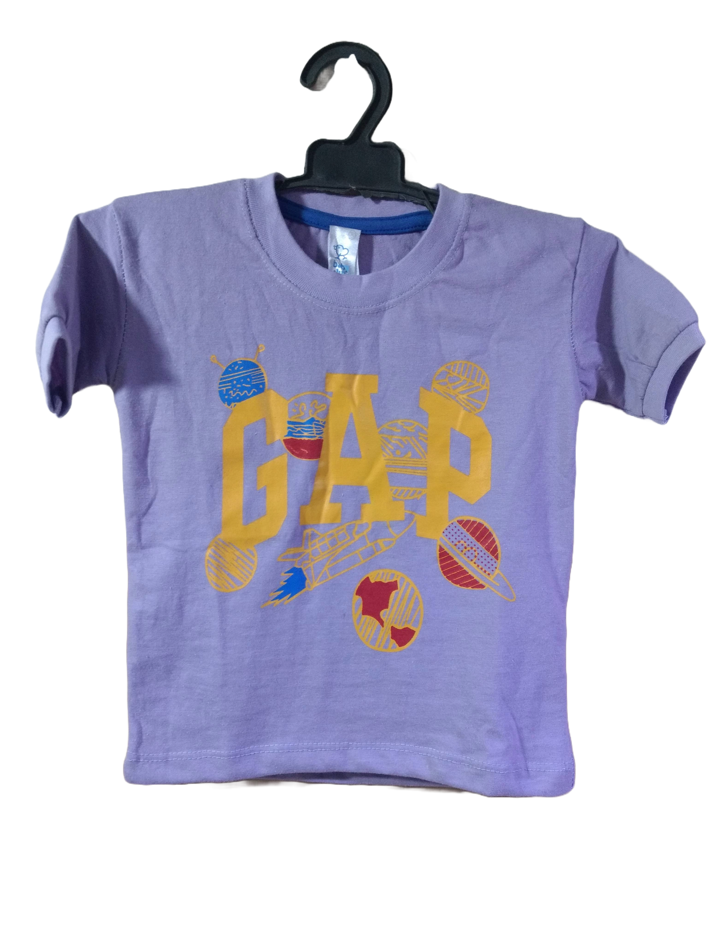 Kids Space Adventure T-Shirt | Trendy GAP Style Purple Tee for Boys & Girls